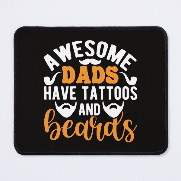 Item preview, Awesome Dads Have Tattoos And Beards Tee Design Gift Idea for Fathers - Funny Chemistry Design Gift Idea for Father's Day designed and sold by Prince - Bestseller ★★★★★.