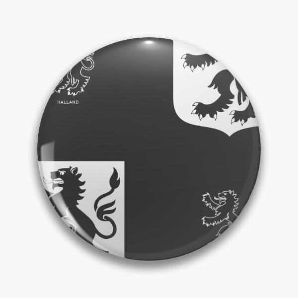 Item preview,  Halland Lion, Black and White Pattern (Sweden/ Svenska landskap) designed and sold by Landskapsbutiken .com.
