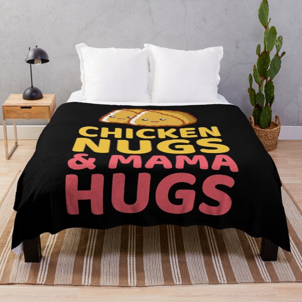 Item preview, Chicken Nugs and Mama Hugs Fast Food Funny Saying designed and sold by TastefulTees.