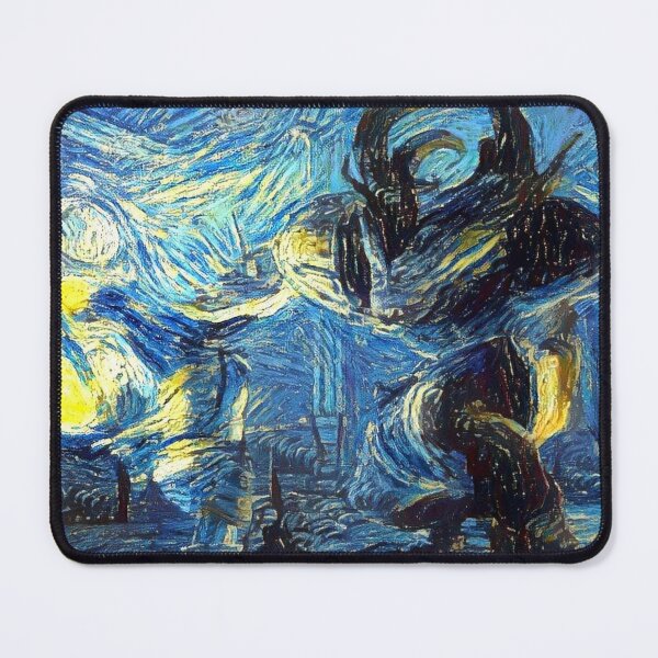 Item preview, Dragon Age Origins The Warden vs Ogre Starry Night designed and sold by weirdo97.