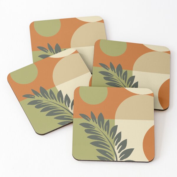Item preview, Geometrical Shapes and Leaf with Earth Colors designed and sold by cerenalkan.