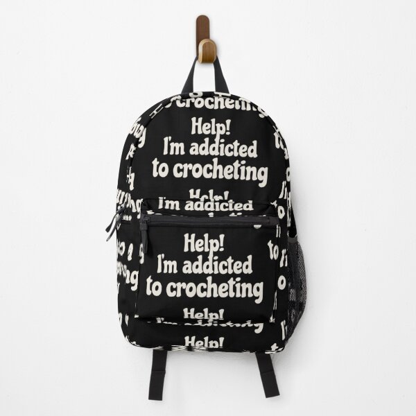 Item preview, Fun Slogan Help! I'm Addicted To Crocheting, Great For Anyone Who Loves To Crochet designed and sold by TrulyEpoque.