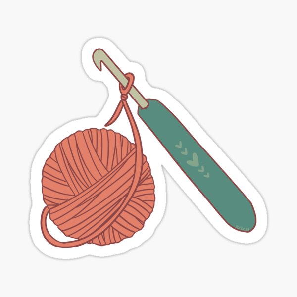 Crochet hook Sticker