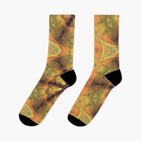 Artikelvorschau, helles orangefarbenes kaleidoskopisches muster und design entworfen und verkauft von mister-john.