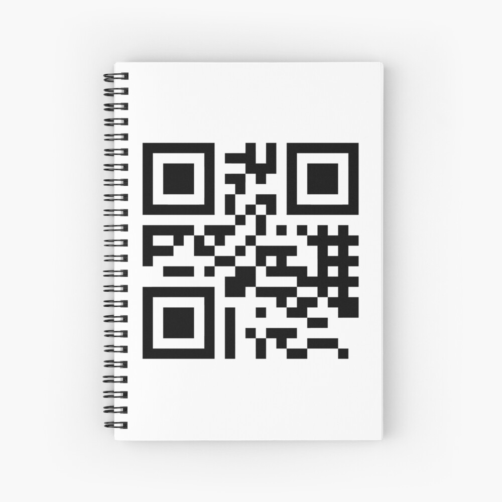"QR CODE QR CODE" Spiral Notebook by fuxart Redbubble
