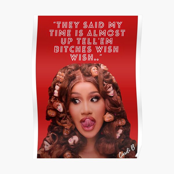 "Cardi B" Poster for Sale by Byrd-Maureen | Redbubble