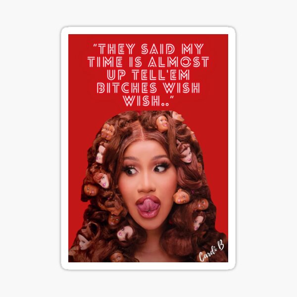 "Cardi B" Sticker For Sale By Byrd-Maureen | Redbubble