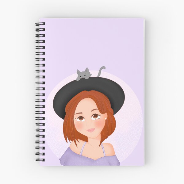 Item preview, A cute little witch with her kitten designed and sold by acriattiva.