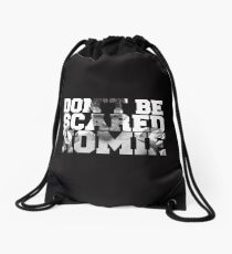 scared Drawstring Bag