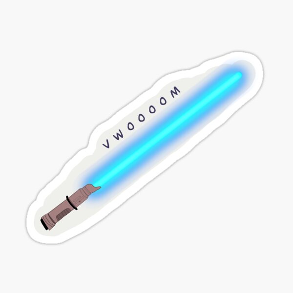 Item preview, Star wars blue lightsaber sticker designed and sold by CrismelyMones.