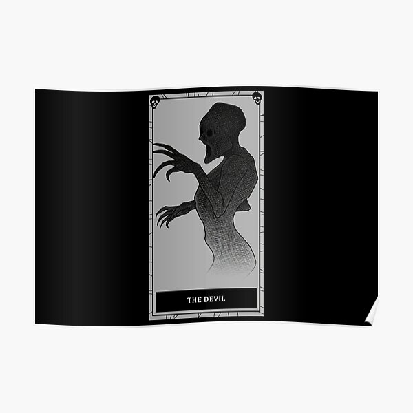 "Phasmophobia The Devil tarot card" Poster for Sale by NovocainArt