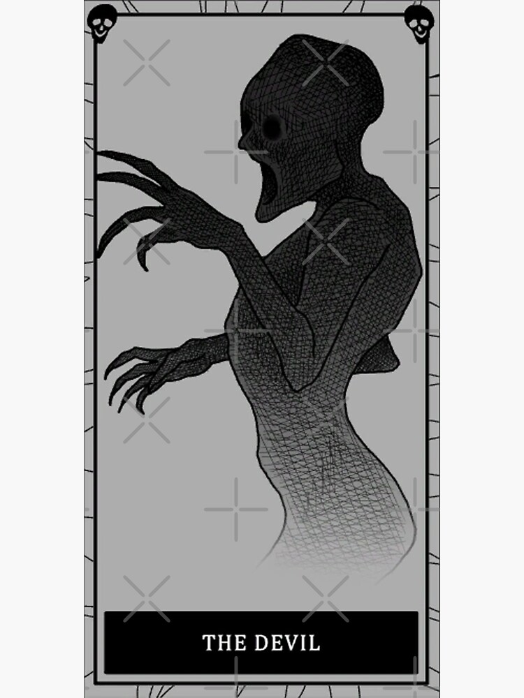 "Phasmophobia The Devil tarot card" Sticker for Sale by NovocainArt