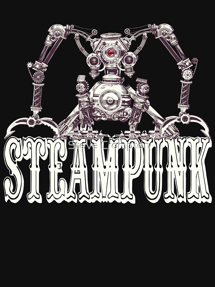 Steampunk / Cyberpunk Robot Steampunk T-Shirts by SC001