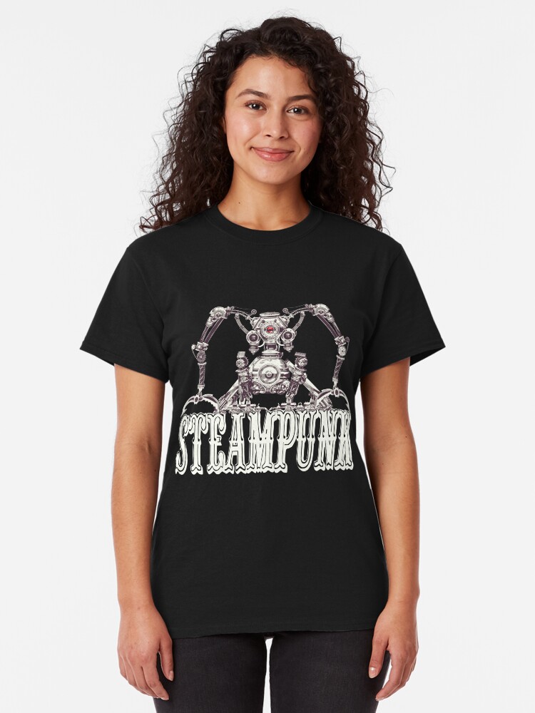 Alternate view of Steampunk / Cyberpunk Robot Steampunk T-Shirts Classic T-Shirt