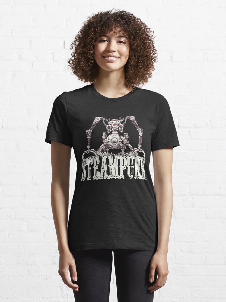 Alternate view of Steampunk / Cyberpunk Robot Steampunk T-Shirts Essential T-Shirt