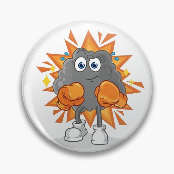 Item preview, The black cloud boxer, cartoon mascot designed and sold by sweary12.