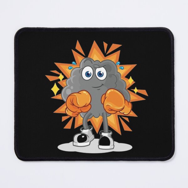 Item preview, The black cloud boxer, cartoon mascot designed and sold by sweary12.