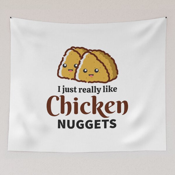 Item preview, Chicken Nugget Fast Food Funny Saying designed and sold by TastefulTees.