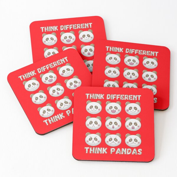 Item preview, Think Different Think Pandas designed and sold by kash1mera.