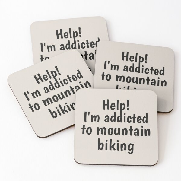 Item preview, Help! I'm Addicted To Mountain Biking Black Text , Great For Anyone Who Loves Mountain Biking designed and sold by TrulyEpoque.