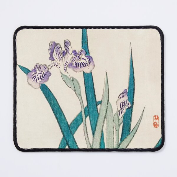 Item preview, Irises by Kōno Bairei (1844-1895). Digitally enhanced by WatermarkNZ Press designed and sold by CristalleLisa.