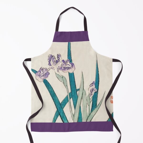Item preview, Irises by Kōno Bairei (1844-1895). Digitally enhanced by WatermarkNZ Press designed and sold by CristalleLisa.