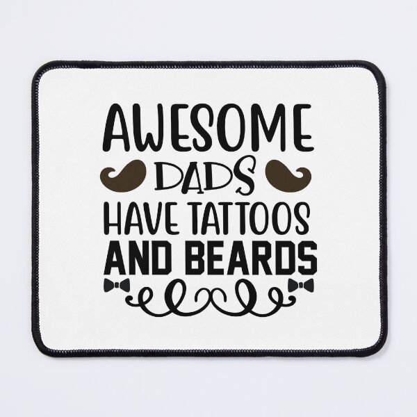 Item preview, Awesome Dads Have Tattoos And Beards Tee Design Gift Idea for Fathers - Funny Bearded dad Design Gift Idea for Father's Day designed and sold by Prince - Bestseller ★★★★★.