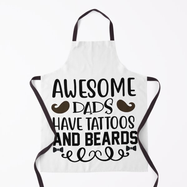 Item preview, Awesome Dads Have Tattoos And Beards Tee Design Gift Idea for Fathers - Funny Bearded dad Design Gift Idea for Father's Day designed and sold by Prince - Bestseller ★★★★★.