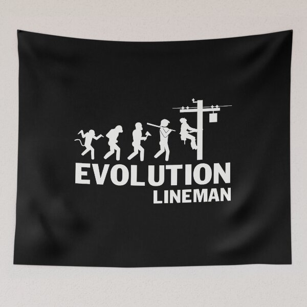 Item preview, funny evolution lineman designed and sold by BrennaEirlys.