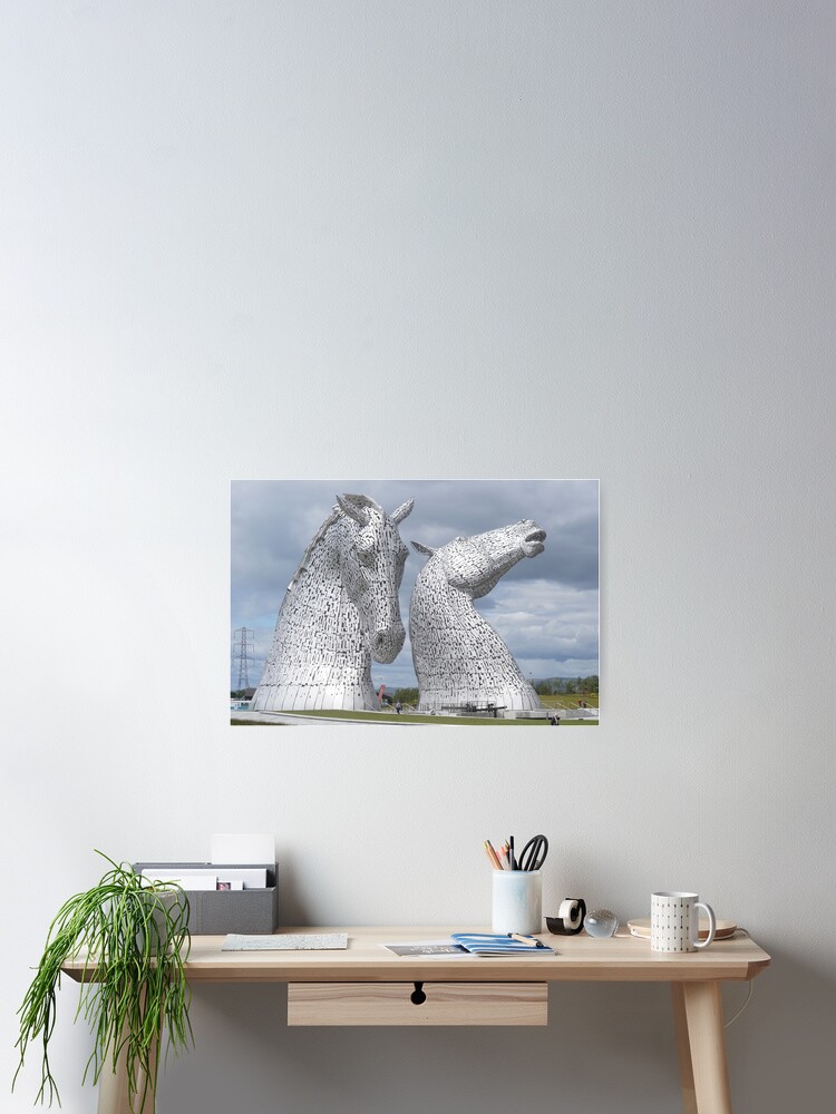 Thumbnail 1 of 3, Poster, The Kelpies gifts , Helix Park, Scotland designed and sold by David Rankin.