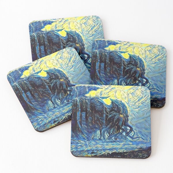 Item preview, The Cthulhu Mythos Lovecraft Starry Night designed and sold by weirdo97.