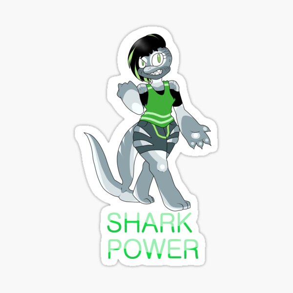 Anthro Furry Shark Stickers | Redbubble