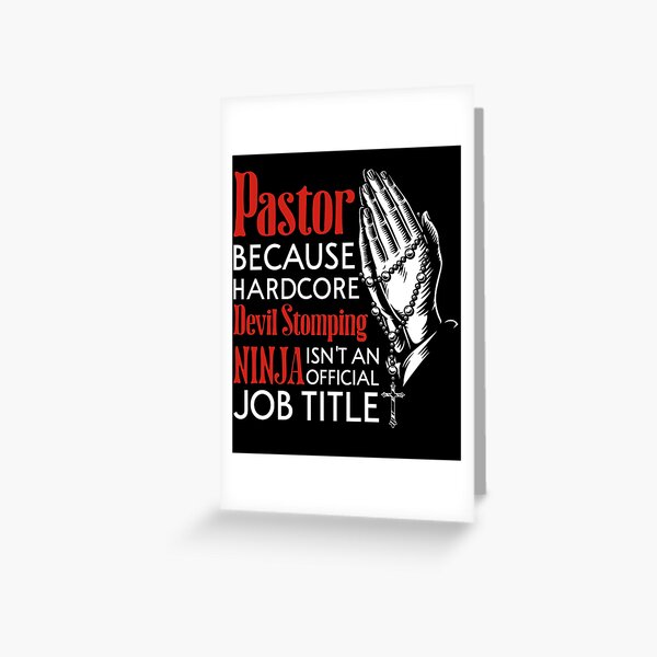 Pastor Job Title Greeting Card