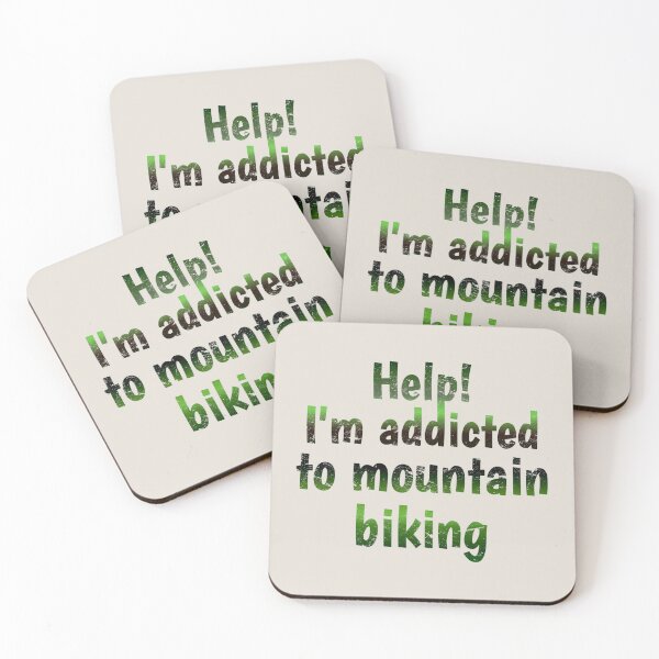 Item preview, Green Tone Help! I'm Addicted To Mountain Biking, Great For Anyone Who Loves Mountain Biking designed and sold by TrulyEpoque.