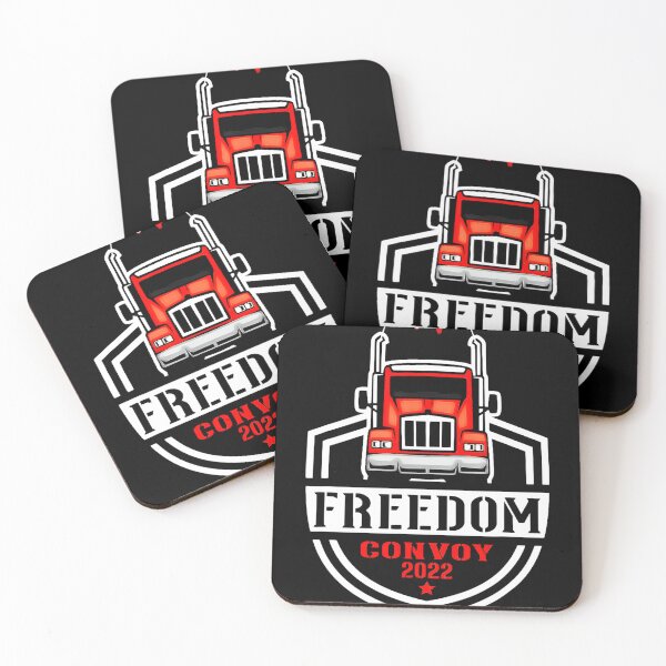 Item preview, USA American Canada Flag Freedom Convoy 2022 Trucker designed and sold by IRCPlumbing1.