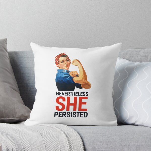 Item preview, Nevertheless, she persisted (classic Feminist shirt) designed and sold by respublica.