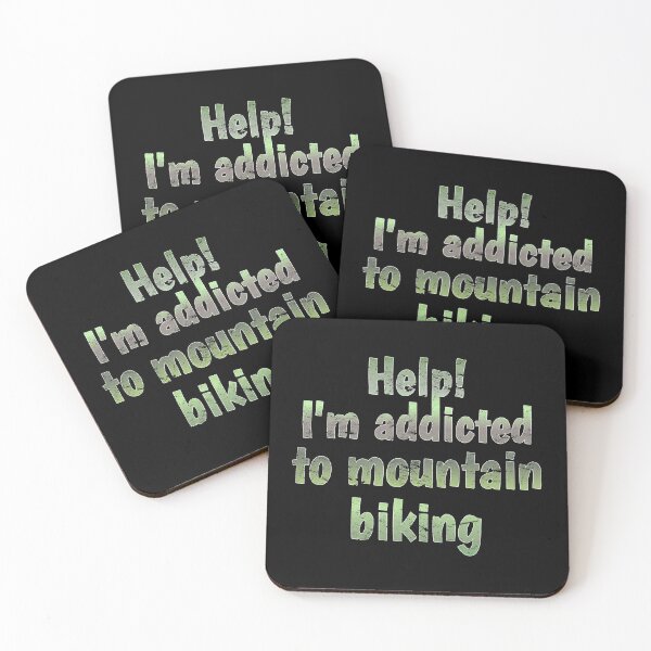 Item preview, Distressed Style Help! I'm Addicted To Mountain Biking, Great For Anyone Who Loves Mountain Biking designed and sold by TrulyEpoque.