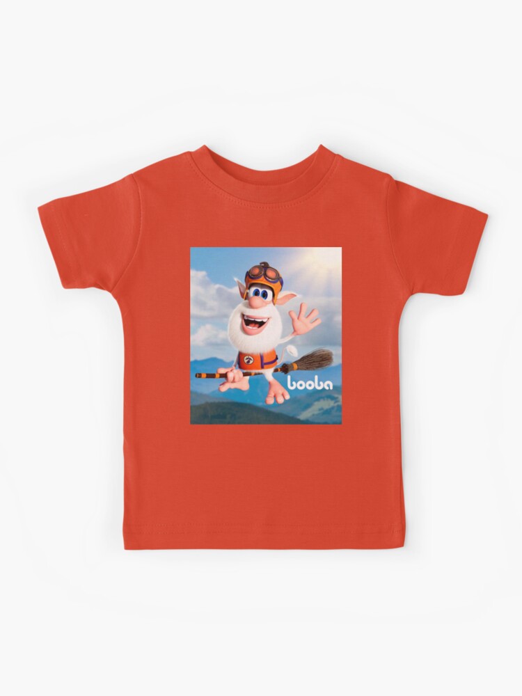 fly with broom of Booba cartoon Kids T-Shirt for Sale by reneeham