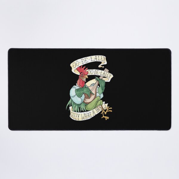 Item preview, Alan-A-Dale Rooster OO-De-Lally Golly What A Day Tattoo Watercolor Painting Robin designed and sold by IRCPlumbing1.