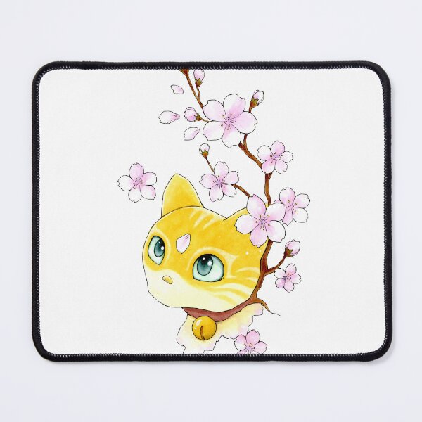Item preview, Cat and cherry branch designed and sold by chidori.
