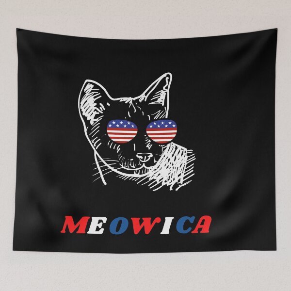 Item preview, FOURTH OF JULY CAT! INDEPENDENCE DAY CAT! 4TH OF JULY! designed and sold by fluffyfriends.