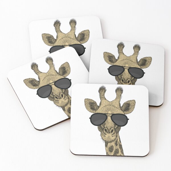 Item preview, Cool Giraffe with Black Sunglasses Funny Animal on Vacation Mode designed and sold by dass-art.