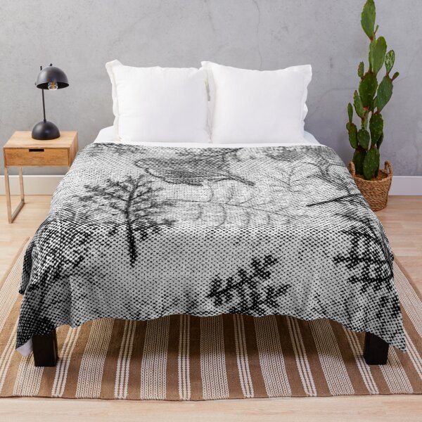 Item preview, Floral Pattern Linen Grey designed and sold by AlfabetDesign.