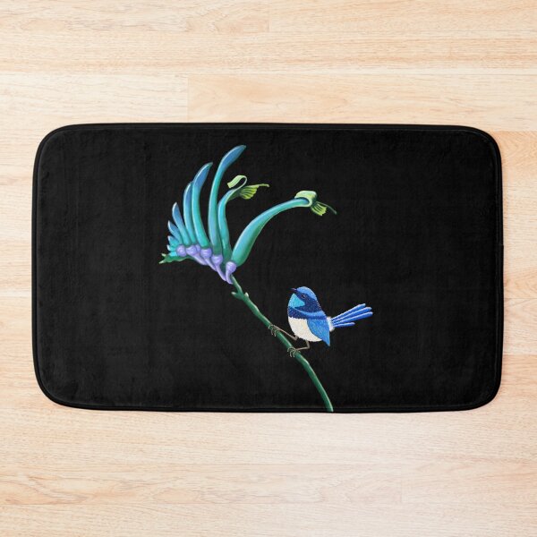 Item preview, Blue Kangaroo Paw and Blue Wren designed and sold by Soozie Wray.