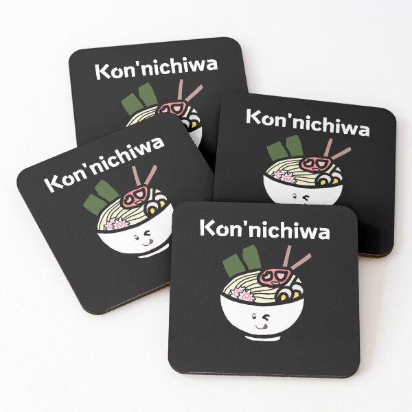 Item preview, Kon'nichiwa Japanese Hello Ramen Noodle Bowl Anime designed and sold by elvisg03.