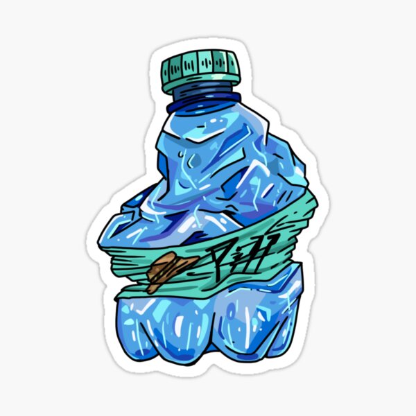 Crushed Bottle Sticker