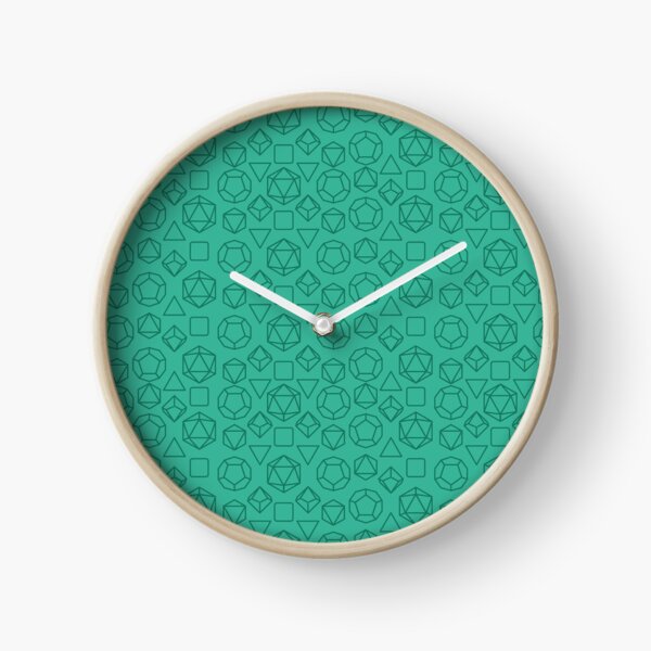Green Dice - Pattern! Clock