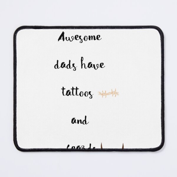 Item preview, awesome dads have tattoos and beards designed and sold by Zakaria-4.