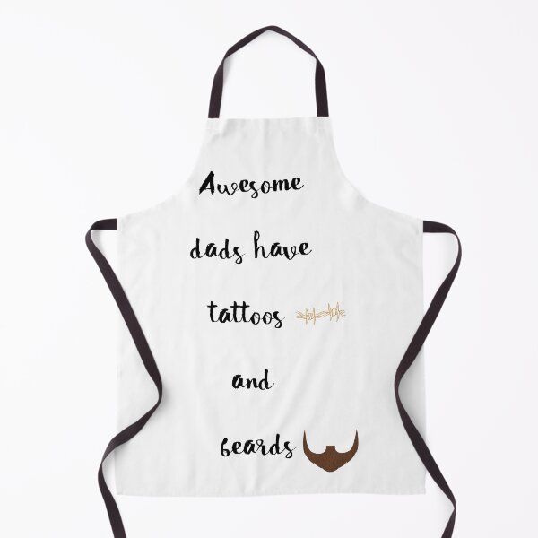 Item preview, awesome dads have tattoos and beards designed and sold by Zakaria-4.