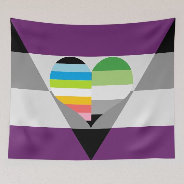 Item preview, Queer Aromantic Aegosexual Pride Flag designed and sold by DarkVulpine.